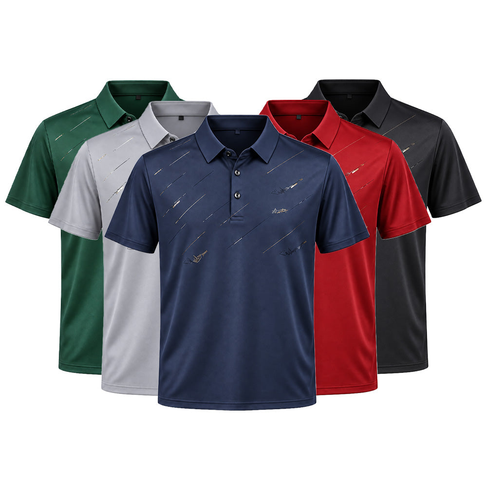[LEVE 5 PAGUE 3] Camisa Masculina Vicenti em Seda Gelo e Poliéster (Presença de Quem Sabe se Vestir!)
