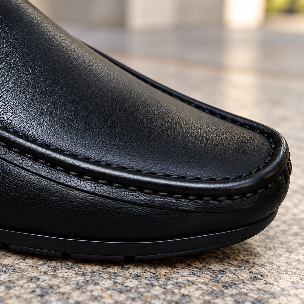[LEVE 2 PAGUE 1] Mocassim Masculino Gallan em Couro Legítimo Palmilha de Gel e Solado Antiaderente +3BRINDES: Relógio, Cinto e Carteria