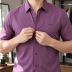 [LEVE 5 PAGUE 3] Camisa Masculina Trevor em Seda Gelo e Poliéster (Qualidade e Presença de Verdade!)