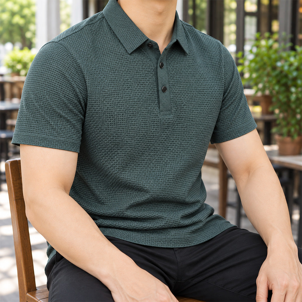 [LEVE 5 PAGUE 3] Camisa Masculina Novex em Seda Gelo e Poliéster (Presença de Quem Sabe se Vestir!)