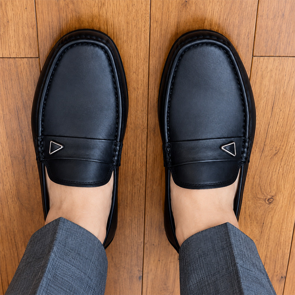 [LEVE 2 PAGUE 1] Mocassim Masculino Gallan em Couro Legítimo Palmilha de Gel e Solado Antiaderente +3BRINDES: Relógio, Cinto e Carteria