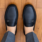 [LEVE 2 PAGUE 1] Mocassim Masculino Gallan em Couro Legítimo Palmilha de Gel e Solado Antiaderente +3BRINDES: Relógio, Cinto e Carteria