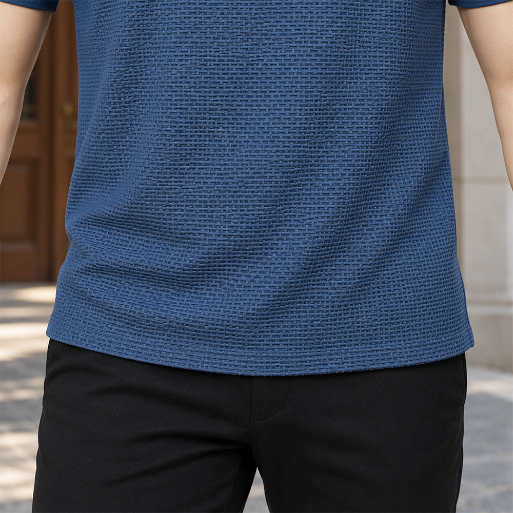 [LEVE 5 PAGUE 3] Camisa Masculina Novex em Seda Gelo e Poliéster (Presença de Quem Sabe se Vestir!)
