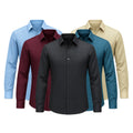[LEVE 5 PAGUE 3] Camisa Masculina Corvin em Seda Gelo e Poliéster (Classe de Homem Bem-Vestido!)