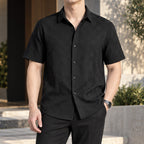 [LEVE 5 PAGUE 3] Camisa Masculina Logan em Tecido Linho (Estilo de Homem de Respeito!)