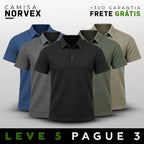 [LEVE 5 PAGUE 3] Camisa Masculina Novex em Seda Gelo e Poliéster (Presença de Quem Sabe se Vestir!)