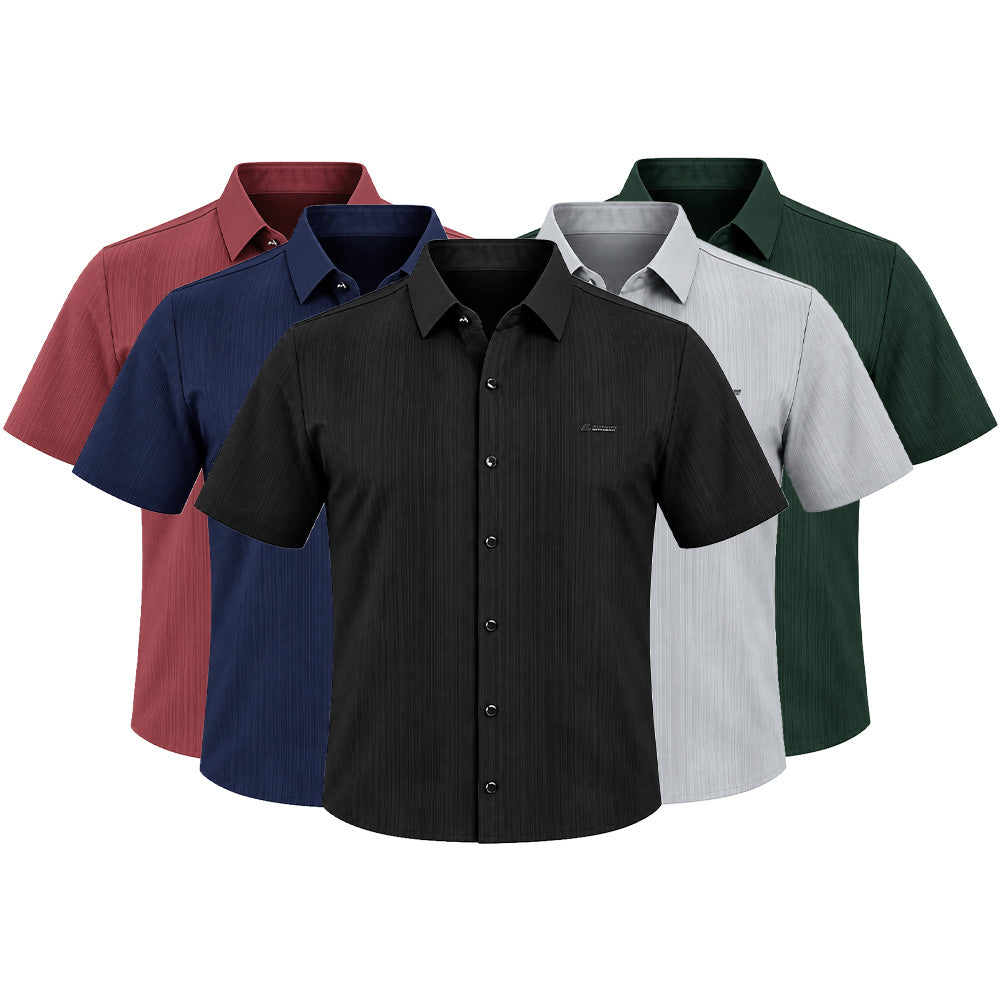 [LEVE 5 PAGUE 3] Camisa Masculina Trevor em Seda Gelo e Poliéster (Qualidade e Presença de Verdade!)